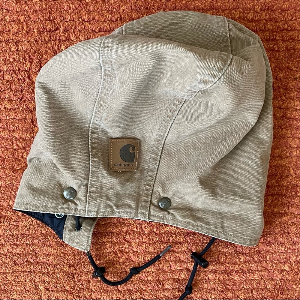 Carhartt Jacket XL brown duck canvas sherpa lined - Picture 11 of 12